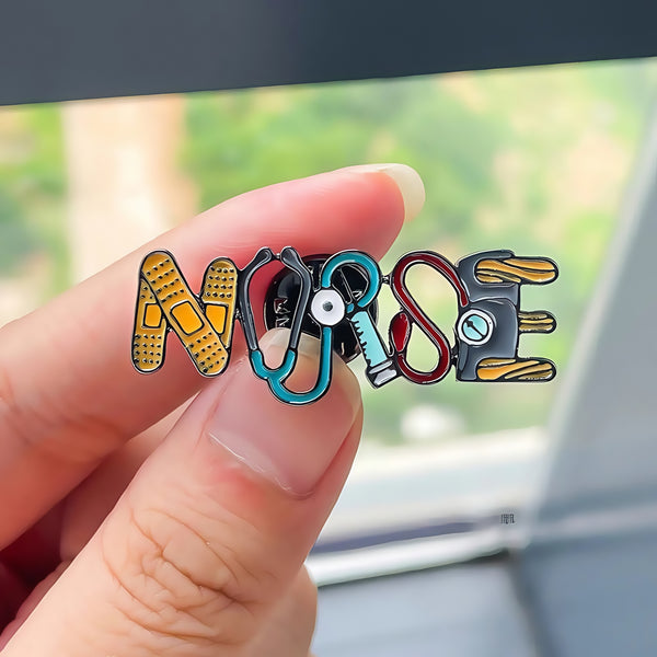 Cross-Border Foreign Trade Personalized Medical Series Brooch Funny Syringe Stethoscope Letter Pin Accessories Wholesale