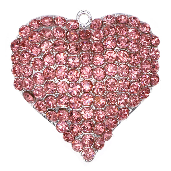 Valentine's Day Cute Fashion Love Heart Pink Heart Pendant